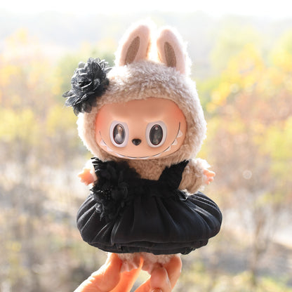 Handmade Labubu Outfit is a set of spring and summer dresses with floral buds and headpieces (not including dolls)