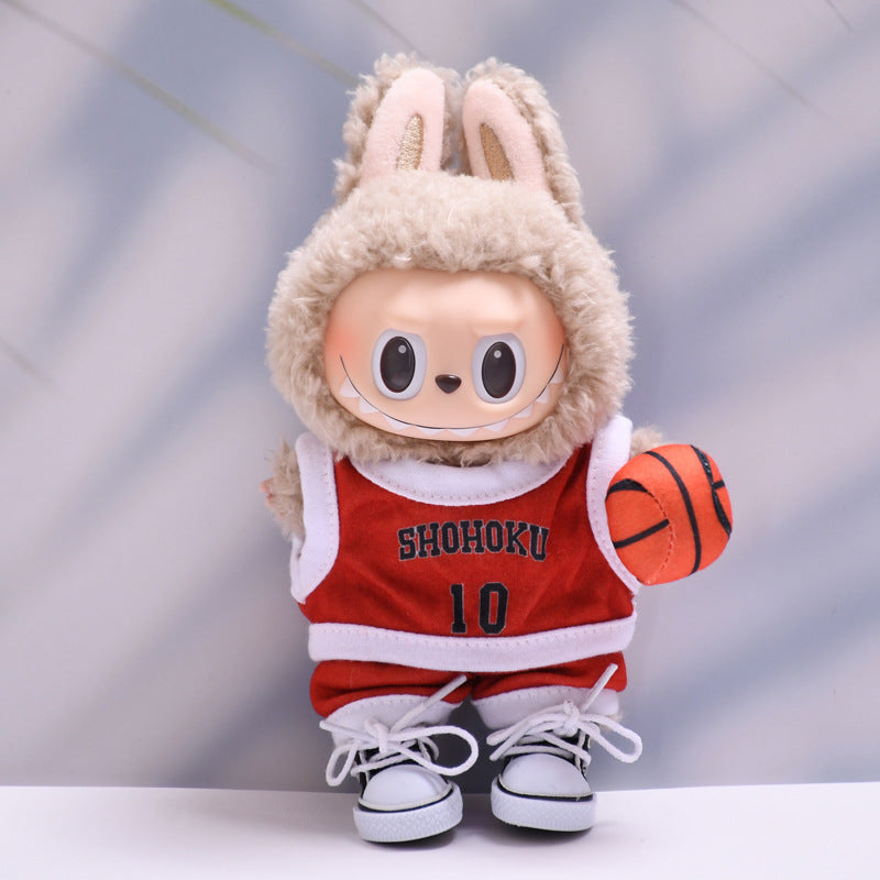 Handmade Labubu set can be paired with Labubu V1 Macaron and V2 seated basketball suit set (excluding dolls)