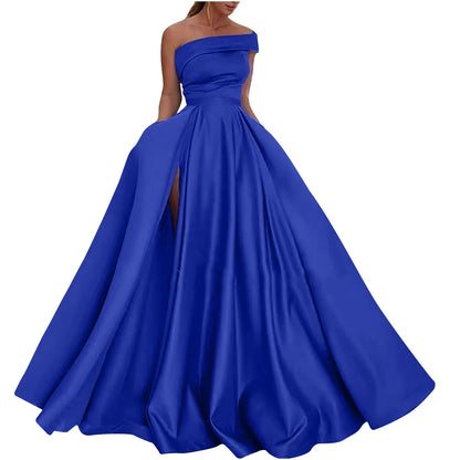 AerbaDress A Line Formal Evening Gowns Cocktail Dresses Off the Shoulder Prom Dress