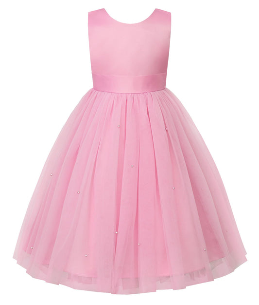 AERBA DRESS Wedding Flower Girl Dresses Wedding Satin Dresses Princess Birthday Party Prom Ball Gown