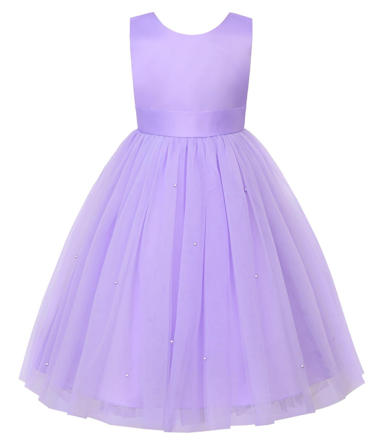 AERBA DRESS Wedding Flower Girl Dresses Wedding Satin Dresses Princess Birthday Party Prom Ball Gown