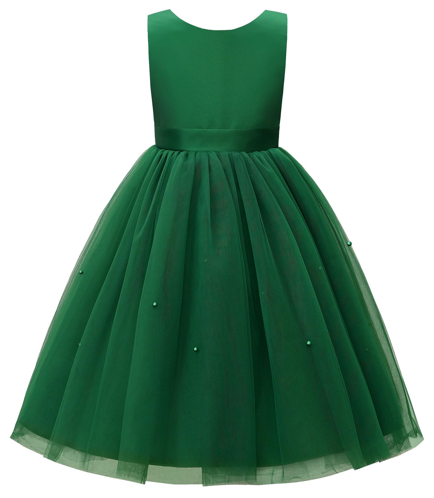 AERBA DRESS Wedding Flower Girl Dresses Wedding Satin Dresses Princess Birthday Party Prom Ball Gown