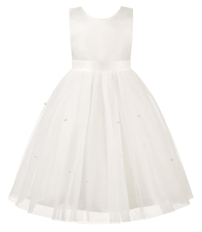 AERBA DRESS Wedding Flower Girl Dresses Wedding Satin Dresses Princess Birthday Party Prom Ball Gown