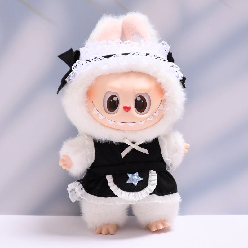 Handmade Labubu set can be paired with Labubu V1 Macaron and V2 seats star aprons maid dresses (excluding dolls)