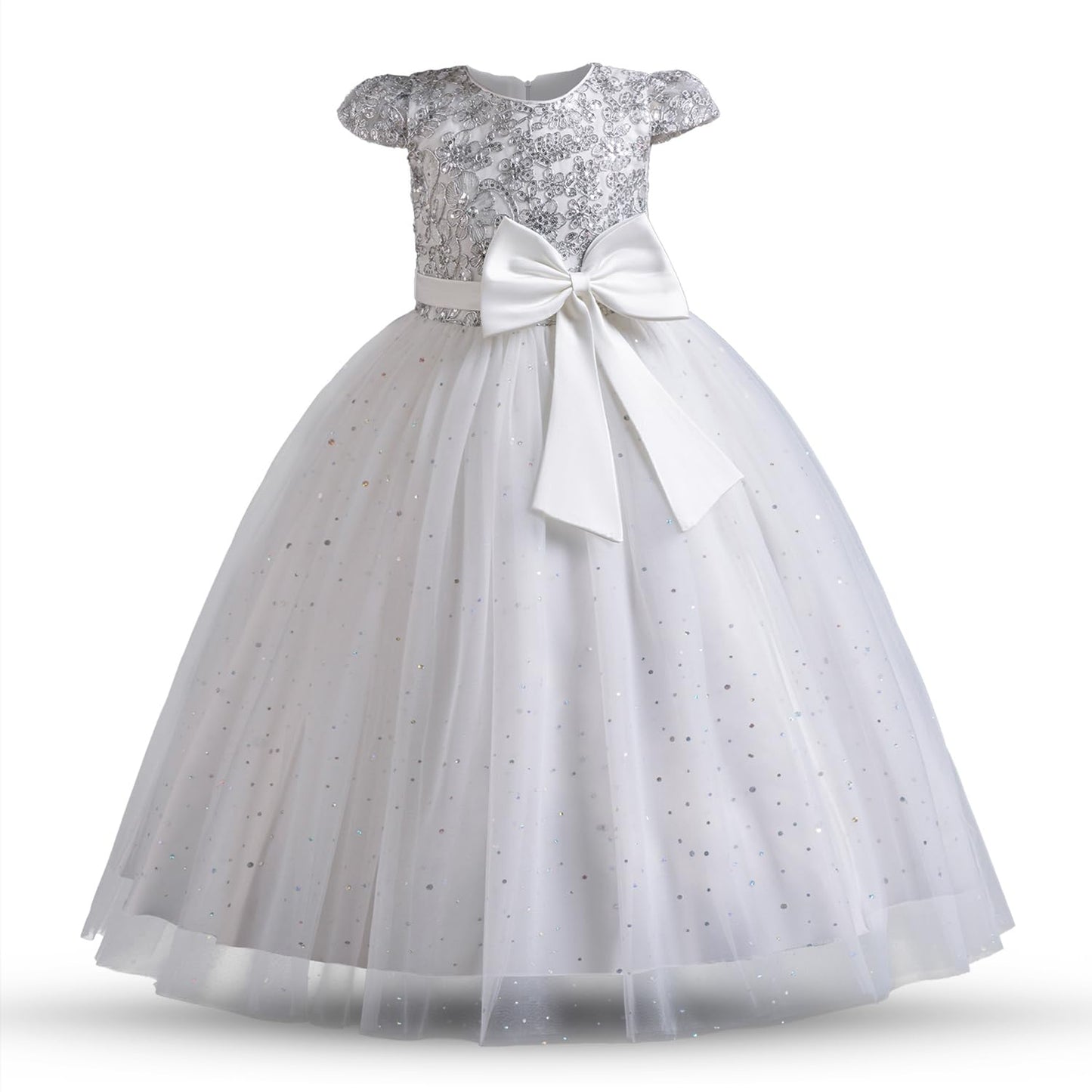 AERBA DRESS Wedding Flower Girl Dresses Pageant Princess Flower Dress Kids Prom Puffy Ball Gowns