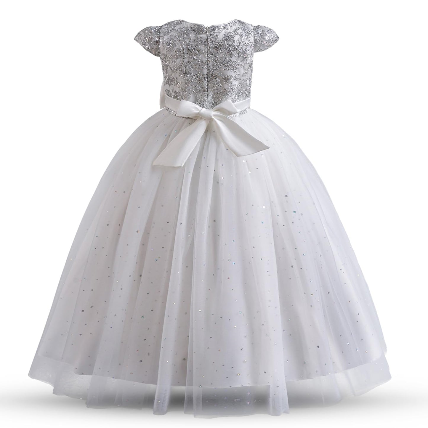 AERBA DRESS Wedding Flower Girl Dresses Pageant Princess Flower Dress Kids Prom Puffy Ball Gowns