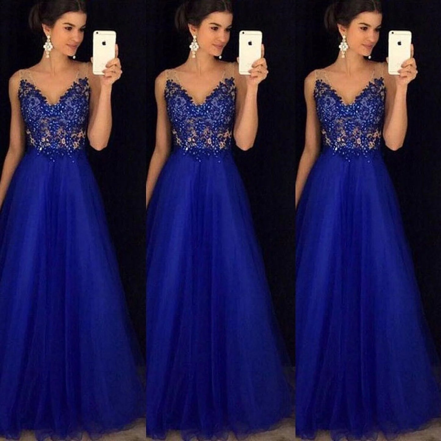 AerbaDress Prom Bridesmaid Dress Long Formal Wedding Evening Ball Gown Party