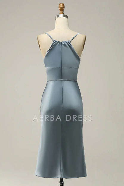 AERBA DRESS Formal Wear Dresses Simple Sheath Spaghetti Strap Sweetheart Short Skirt Prom Dress
