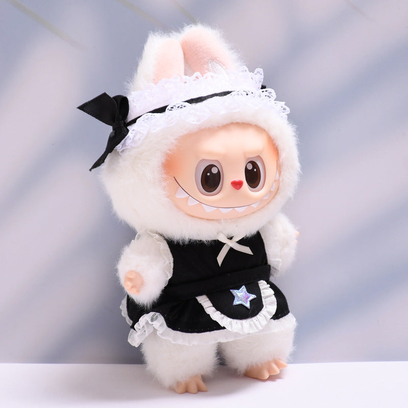 Handmade Labubu set can be paired with Labubu V1 Macaron and V2 seats star aprons maid dresses (excluding dolls)