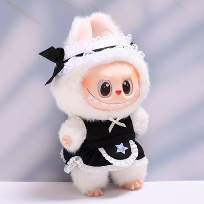 Handmade Labubu set can be paired with Labubu V1 Macaron and V2 seats star aprons maid dresses (excluding dolls)