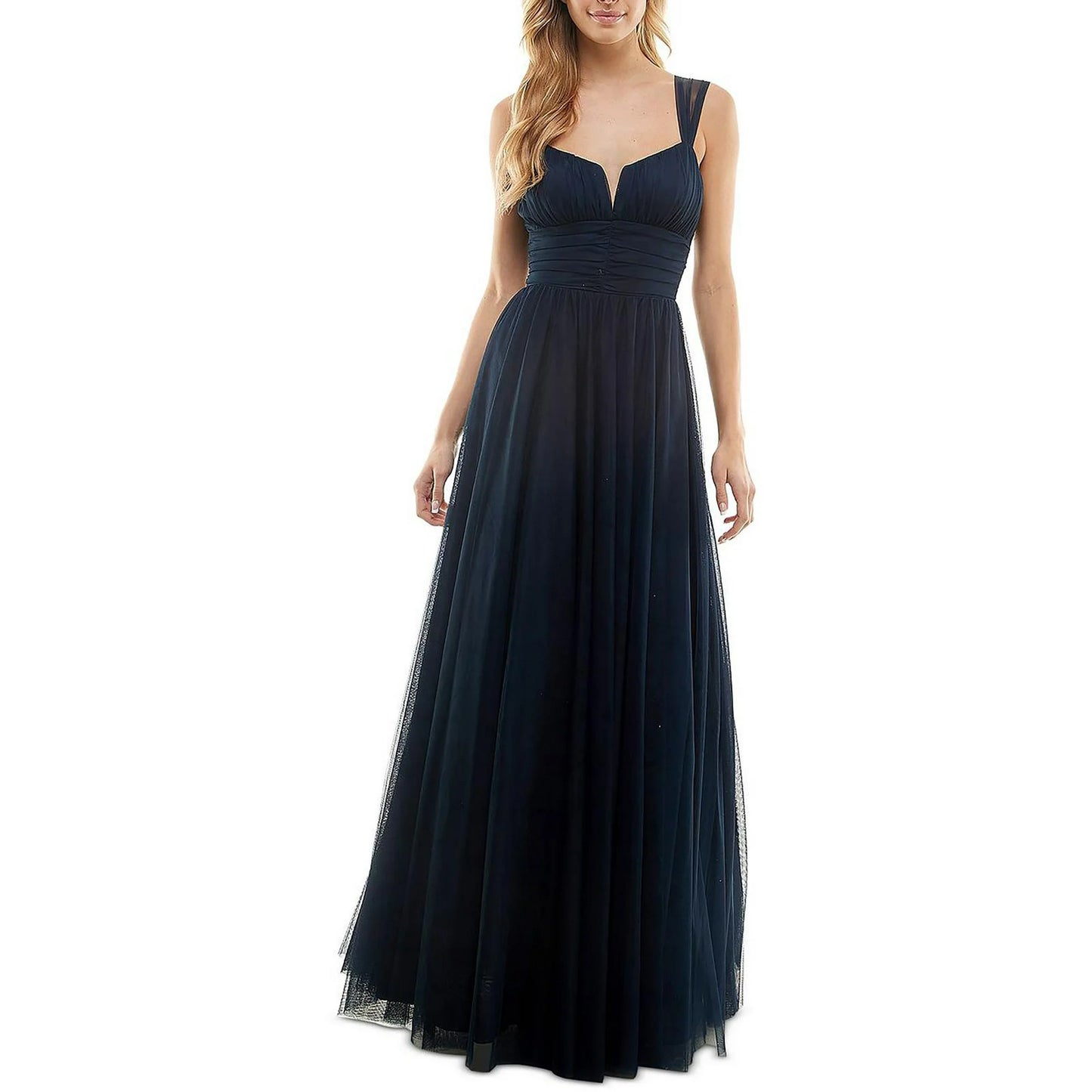 AerbaDress Elegant City Studios Womens Emma Mesh Padded Bust Evening Dress