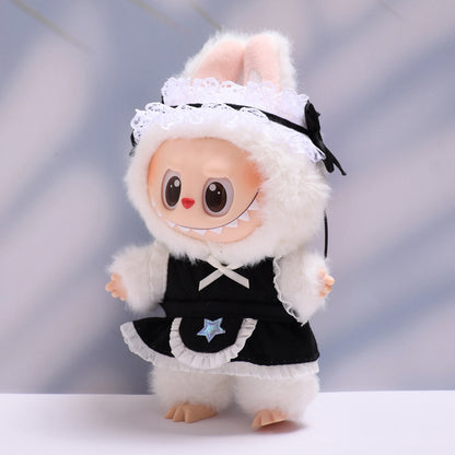 Handmade Labubu set can be paired with Labubu V1 Macaron and V2 seats star aprons maid dresses (excluding dolls)