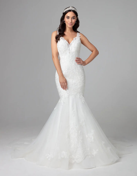 AerbaDress a mermaid gown with statement low back
