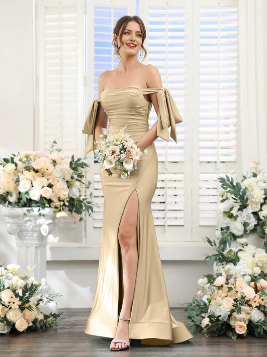 AerbaDress Prom Long Wedding Guest Dresses Cocktail V Neck Sleeveless Split For Women Party Formal Dress