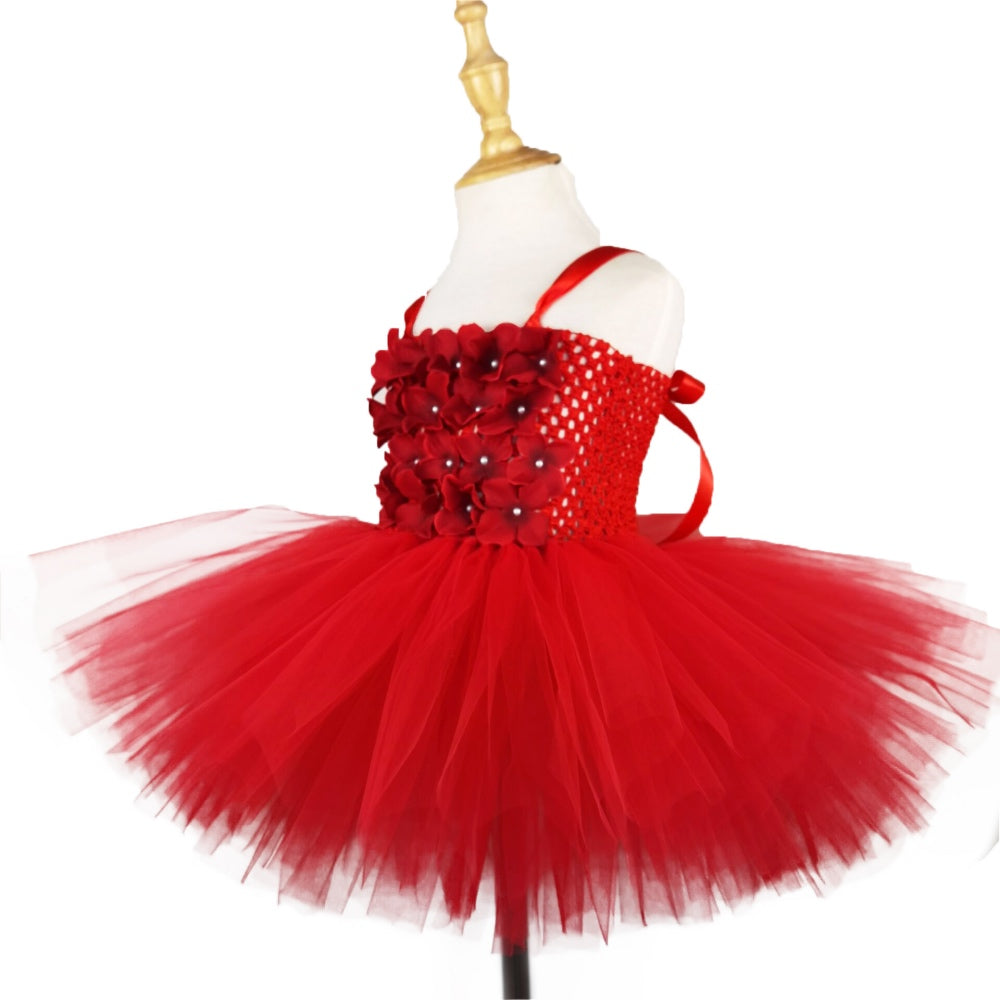 AERBA DRESS Wedding Flower Girl Dress Tutu Dress Baby Tulle Dress Kids Birthday Christmas Party Costume Evening Dresses