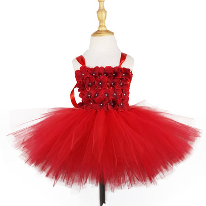 AERBA DRESS Wedding Flower Girl Dress Tutu Dress Baby Tulle Dress Kids Birthday Christmas Party Costume Evening Dresses