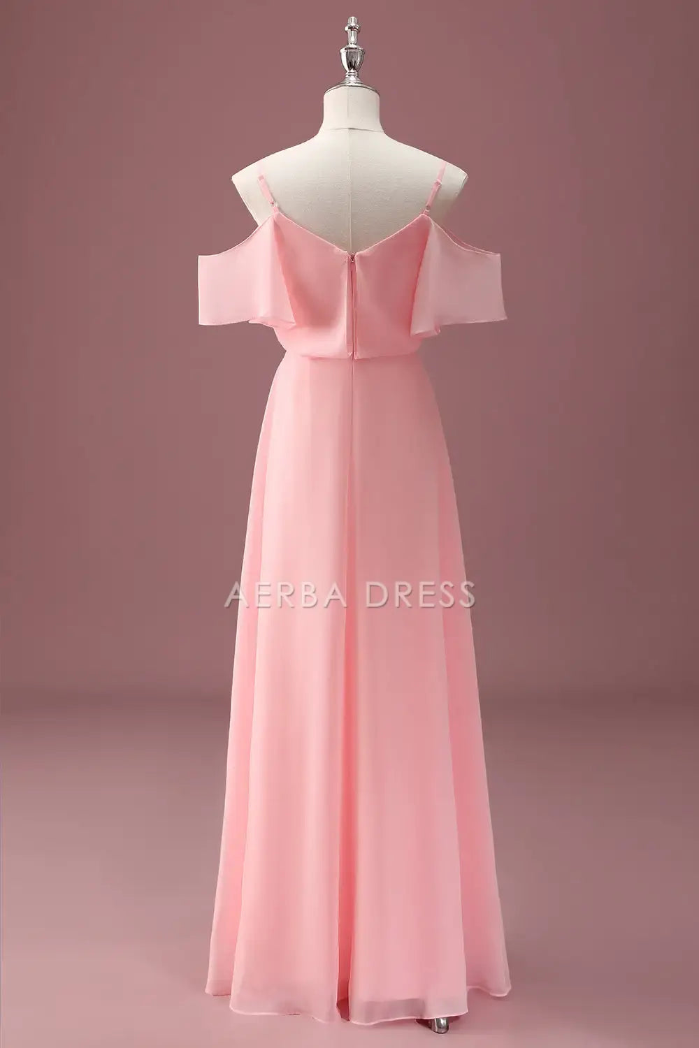 Junior Bridesmaid Dress A Line Cold Shoulder Spaghetti Strap Ruched Elegant Long Girl Formal Dress