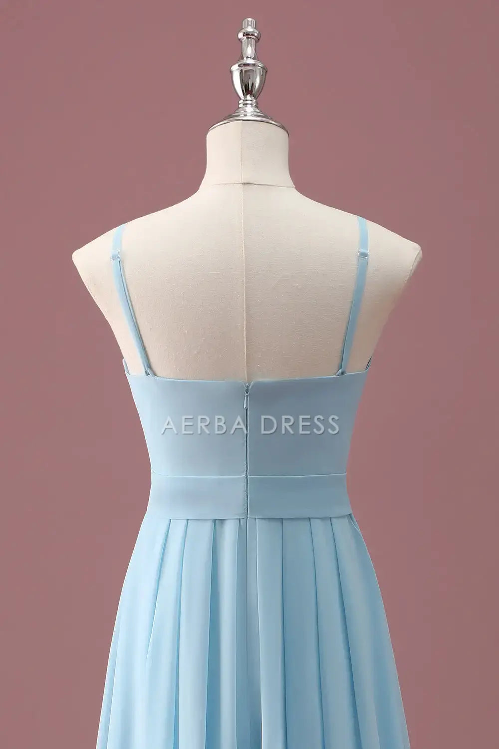 Junior Bridesmaid Dress A Line Spaghetti Straps Sleeveless Ruffles Fashion Long Girl Formal Dress