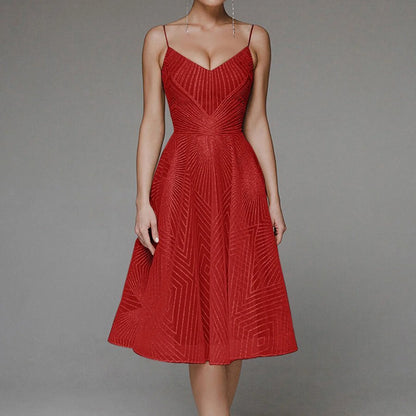 AerbaDress Fall Wedding Guest Dresses For Women Women's Elegant Midi Bodycon Dress Sleeveless Backless Ruffle Hem Formal Wedding Guest Dresses