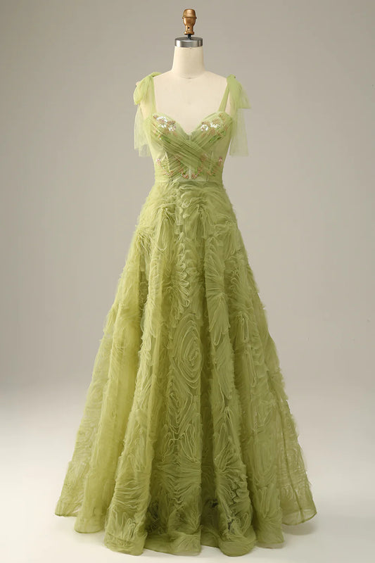 AerbaDress A-Line Prom Dress With Embroidery