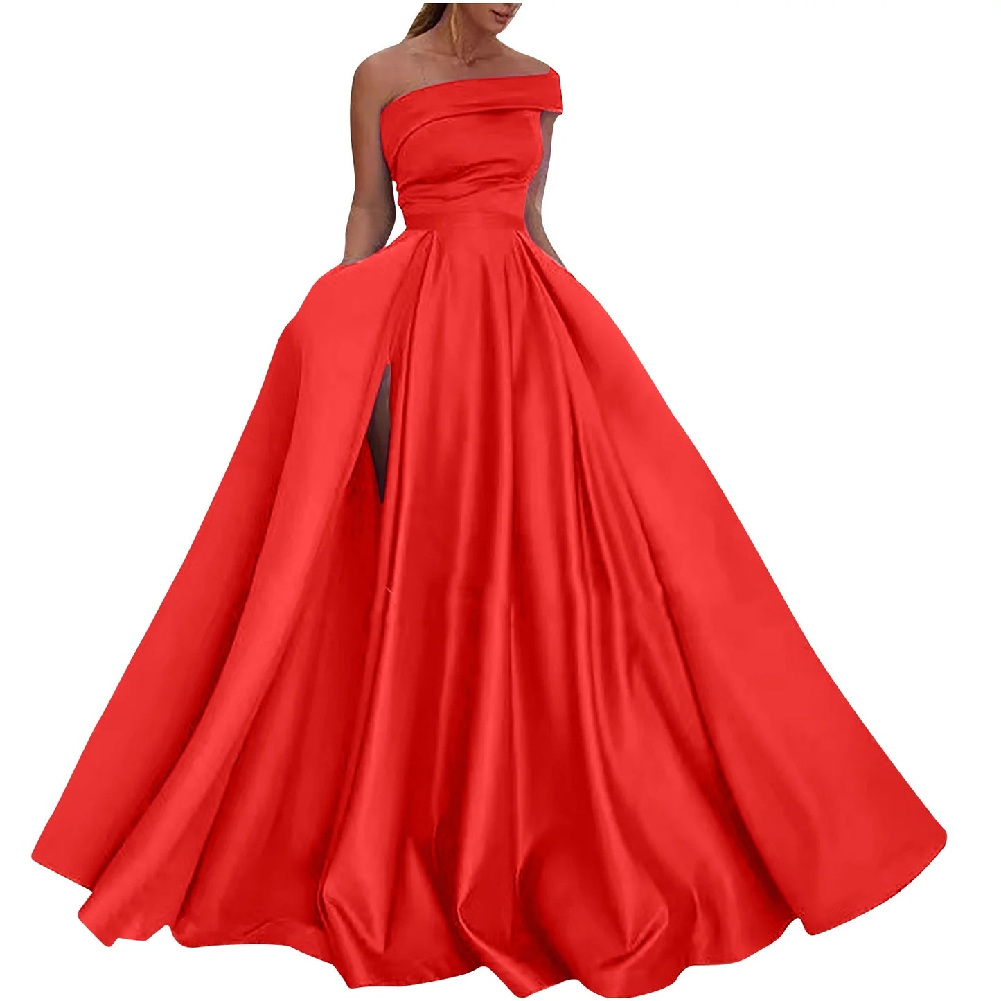 AerbaDress A Line Formal Evening Gowns Cocktail Dresses Off the Shoulder Prom Dress