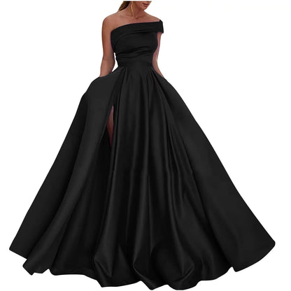 AerbaDress A Line Formal Evening Gowns Cocktail Dresses Off the Shoulder Prom Dress