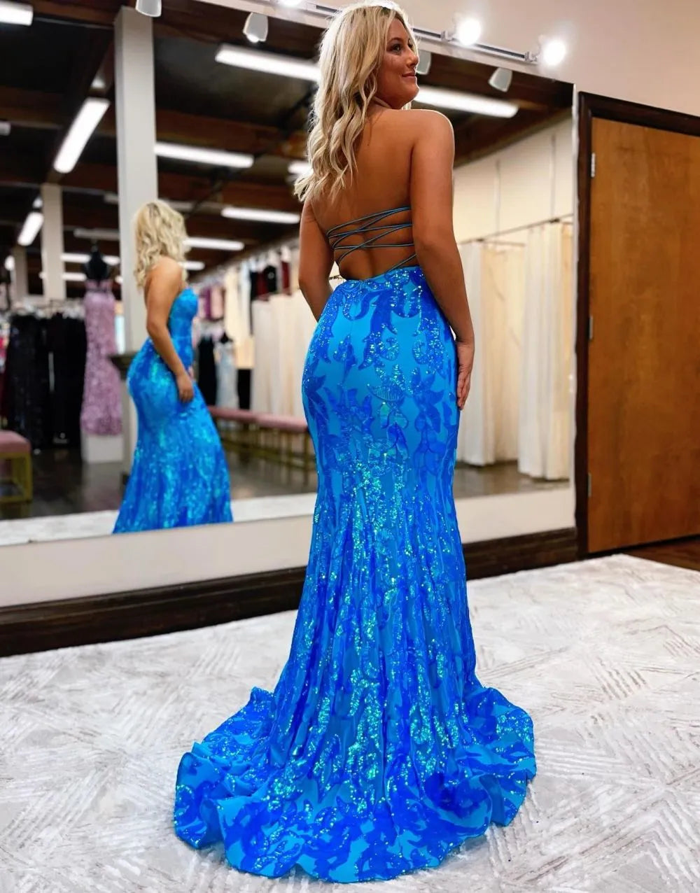 AerbaDress Prom Dress Mermaid Sweetheart Corset Back