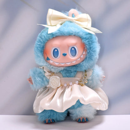 Handmade Labubu set can be paired with Labubu V1 Macaron and V2 seats fairy chiffon skirt set ragu cloth replacement set baby clothes (excluding dolls)