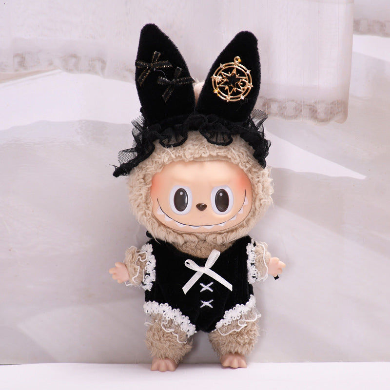 Handmade Labubu Outfit 17cm blind box pendant Labubu clothes fashionable bunny girl Labubu doll clothes cute (not including dolls)