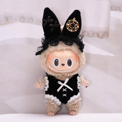 Handmade Labubu Outfit 17cm blind box pendant Labubu clothes fashionable bunny girl Labubu doll clothes cute (not including dolls)