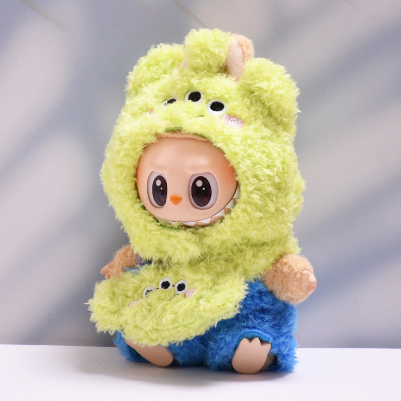 Handmade Labubu Outfit first and second generation pendant Labubu clothes plush three eyed monster dragon cat Labubu doll clothing replacement (not including dolls)