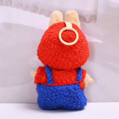 Handmade Labubu set can be paired with Labubu V1 Macaron and V2 seats with knitted plush Mario Labubu cute baby clothes (excluding dolls)