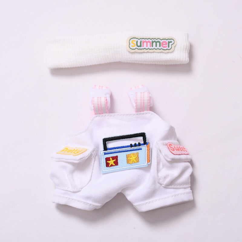 Handmade Labubu set can be paired with Labubu V1 Macaron and V2 seat radio strap pants set and can be worn as a substitute for children's clothing (excluding dolls)