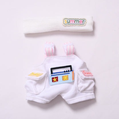 Handmade Labubu set can be paired with Labubu V1 Macaron and V2 seat radio strap pants set and can be worn as a substitute for children's clothing (excluding dolls)