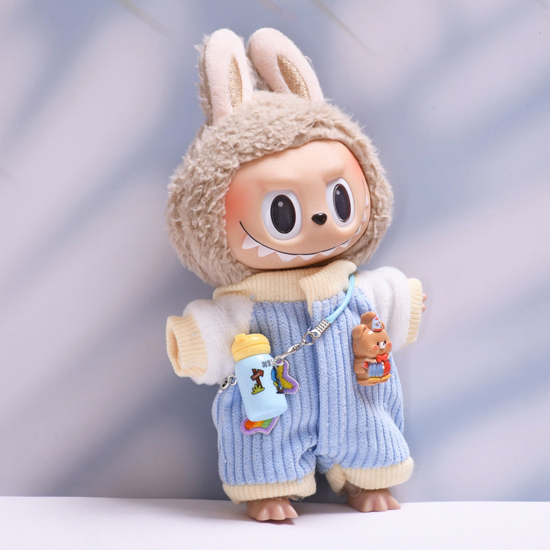 Handmade Labubu set can be paired with Labubu V1 Macaron and V2 seats climbing clothes water bottle set and plush baby clothes (excluding dolls)