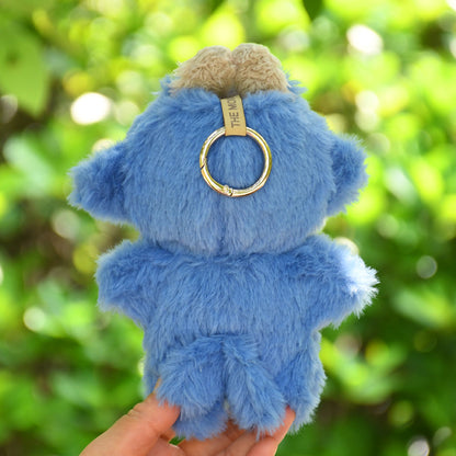 Handmade Labubu Outfit Blind Box 17cm Pendant Labubu Cloth Clothes Blue Shark jumpsuit Keychain Labubu Baby Clothes (not including dolls)