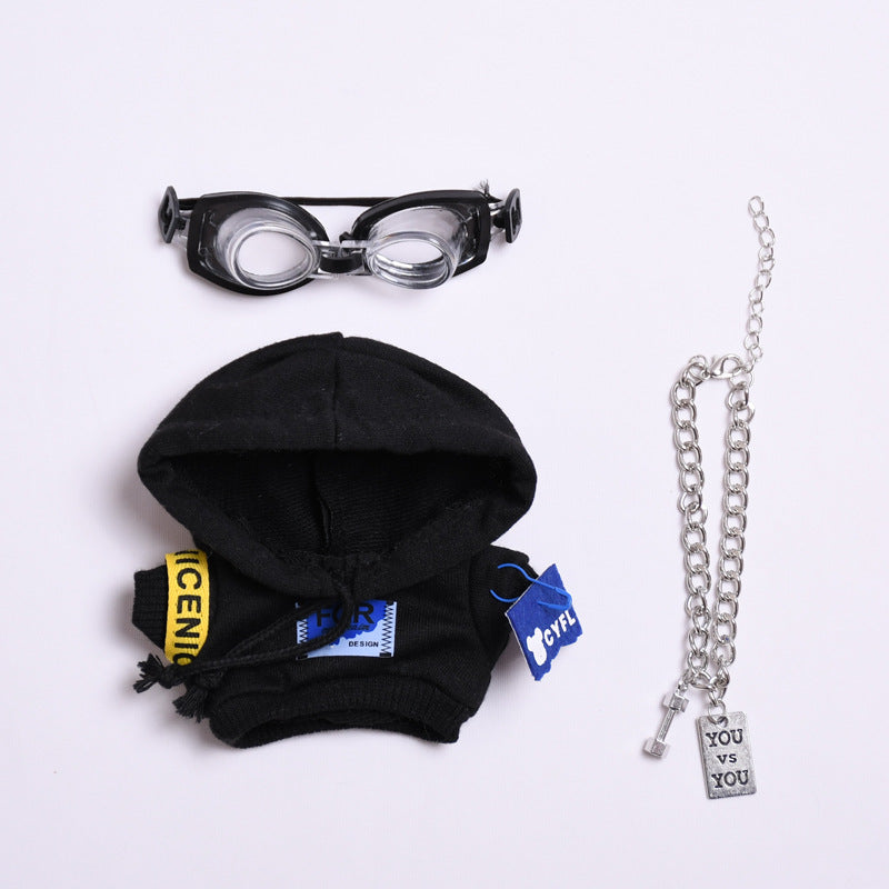 Handmade Labubu set can be paired with Labubu V1 Macaron and V2 seats pilot set jacket vinyl LABUBU baby clothes (excluding dolls)