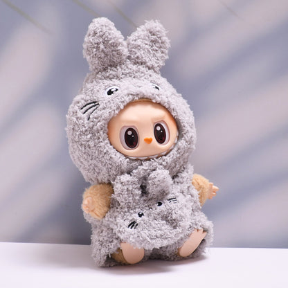 Handmade Labubu Outfit first and second generation pendant Labubu clothes plush three eyed monster dragon cat Labubu doll clothing replacement (not including dolls)