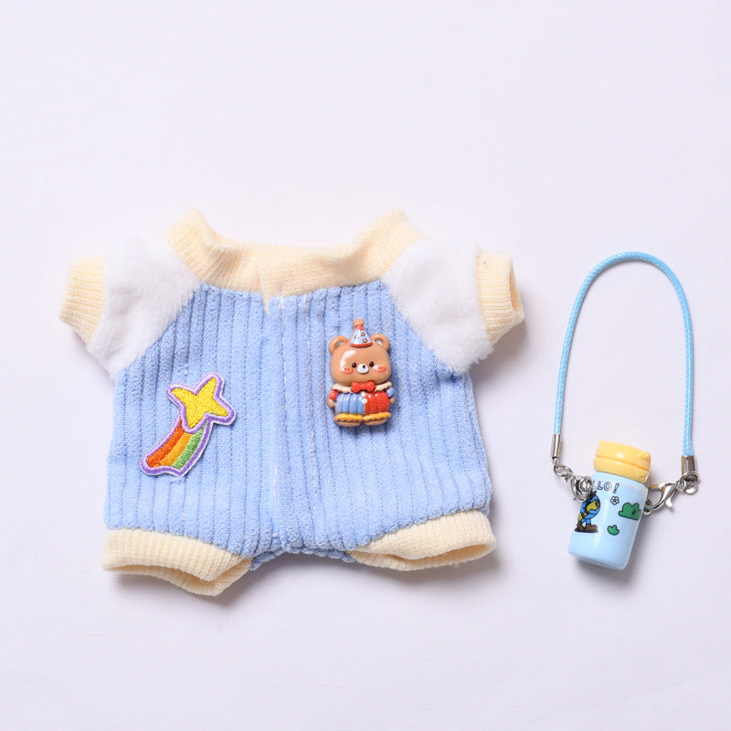 Handmade Labubu set can be paired with Labubu V1 Macaron and V2 seats climbing clothes water bottle set and plush baby clothes (excluding dolls)