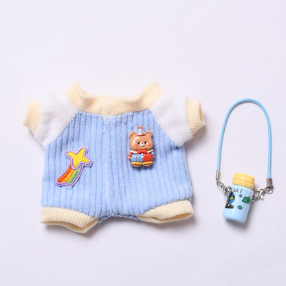 Handmade Labubu set can be paired with Labubu V1 Macaron and V2 seats climbing clothes water bottle set and plush baby clothes (excluding dolls)