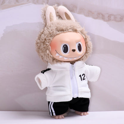 Handmade Labubu set can be paired with Labubu V1 Macaron and V2 seat sportswear set outerwear vinyl LABUBU baby clothes (excluding dolls)