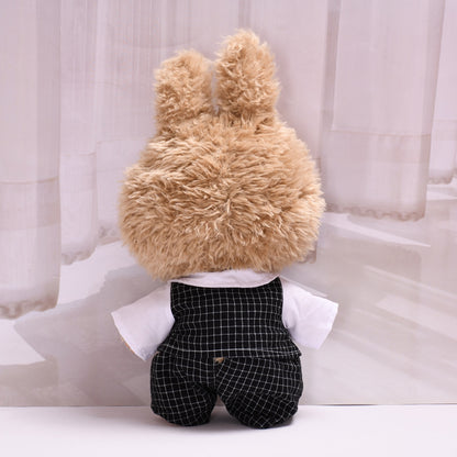 Handmade Labubu set can be paired with Labubu V1 Macaron and V2 seats with 38cm Labubu plush plush toys to change clothes for men's suits (excluding dolls)