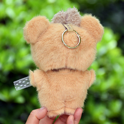 Handmade Labubu set can be paired with Labubu V1 Macaron and V2 seats with 17cm hanging accessories. Labubu plush teddy bear jumpsuit keychain and cute baby clothes (excluding dolls)