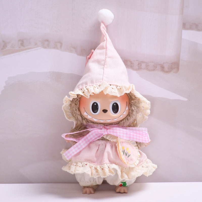 Handmade Labubu set can be paired with Labubu V1 Macaron and V2 seats forest elf set vinyl Labubu doll outfit (excluding dolls)