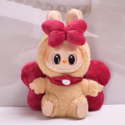 Handmade Labubu Outfit Mary Cat Big Bow Pair Cute Baby Dress Replacement (not including dolls)