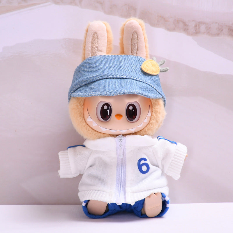 Handmade Labubu set can be paired with Labubu V1 Macaron and V2 seat sportswear set outerwear vinyl LABUBU baby clothes (excluding dolls)