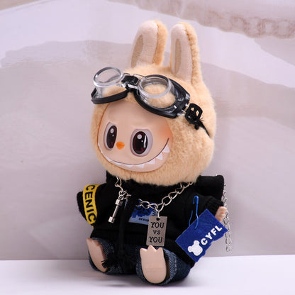 Handmade Labubu set can be paired with Labubu V1 Macaron and V2 seats pilot set jacket vinyl LABUBU baby clothes (excluding dolls)