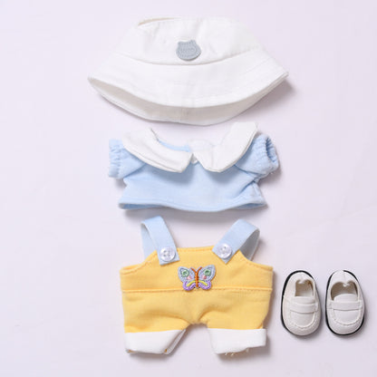 Handmade Labubu set can be paired with Labubu V1 Macaron and V2 seats for spring overalls and Labubu doll outfits (excluding dolls)