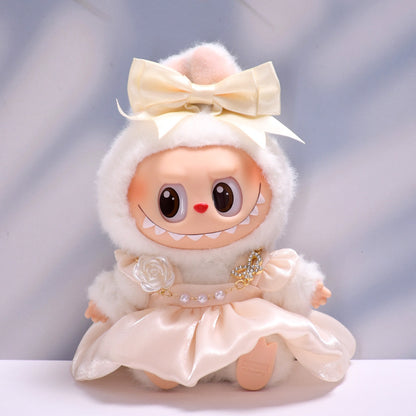 Handmade Labubu set can be paired with Labubu V1 Macaron and V2 seats fairy chiffon skirt set ragu cloth replacement set baby clothes (excluding dolls)