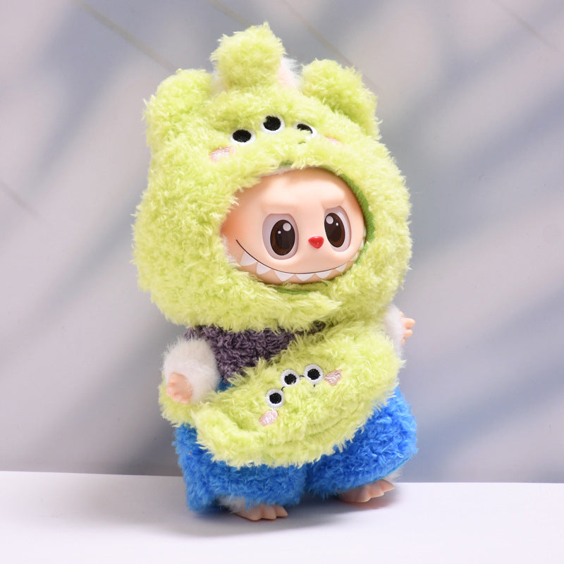 Handmade Labubu Outfit first and second generation pendant Labubu clothes plush three eyed monster dragon cat Labubu doll clothing replacement (not including dolls)